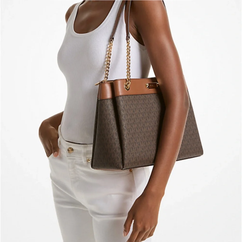 Michael Kors Whitney Medium Signature Logo Tote Shoulder Bag
Brown 
NWT - Picture 5 of 16